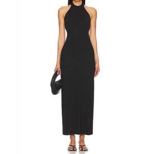 NEW LBLC THE LABEL faye halter dress in black